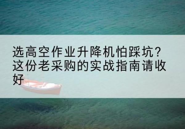 日土高空作业升降机厂家推荐-选高空作业升降机怕踩坑？这份老采购的实战指南请收好